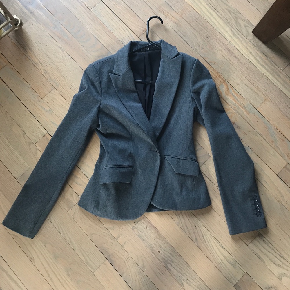 Express gray blazer size 0